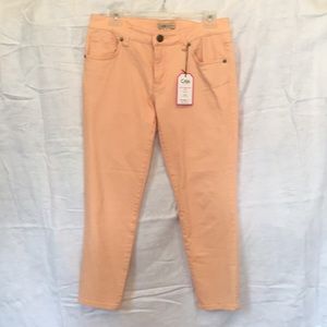 CAbi NWT peach skinny jean